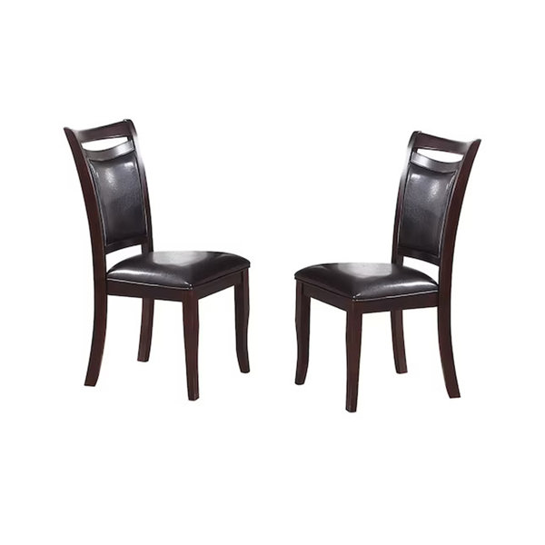 Corrigan Studio® Set Of 2 Side Chairs Brown Color Wood Finish Mid
